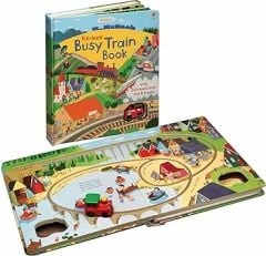 Pull-back Busy Train Book