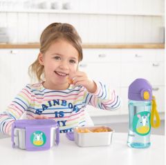 Zoo Paslanmaz Çelik Beslenme Kiti -  Unicorn 2'li Set