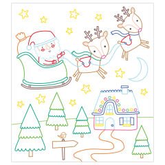 Christmas Colouring (Eraser Pencil Toppers)
