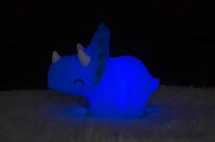 Dhink Silikon Gece Lambası Triceratops Pembe