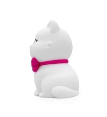 Dhink Silikon Gece Lambası Kedi Tosh Beyaz