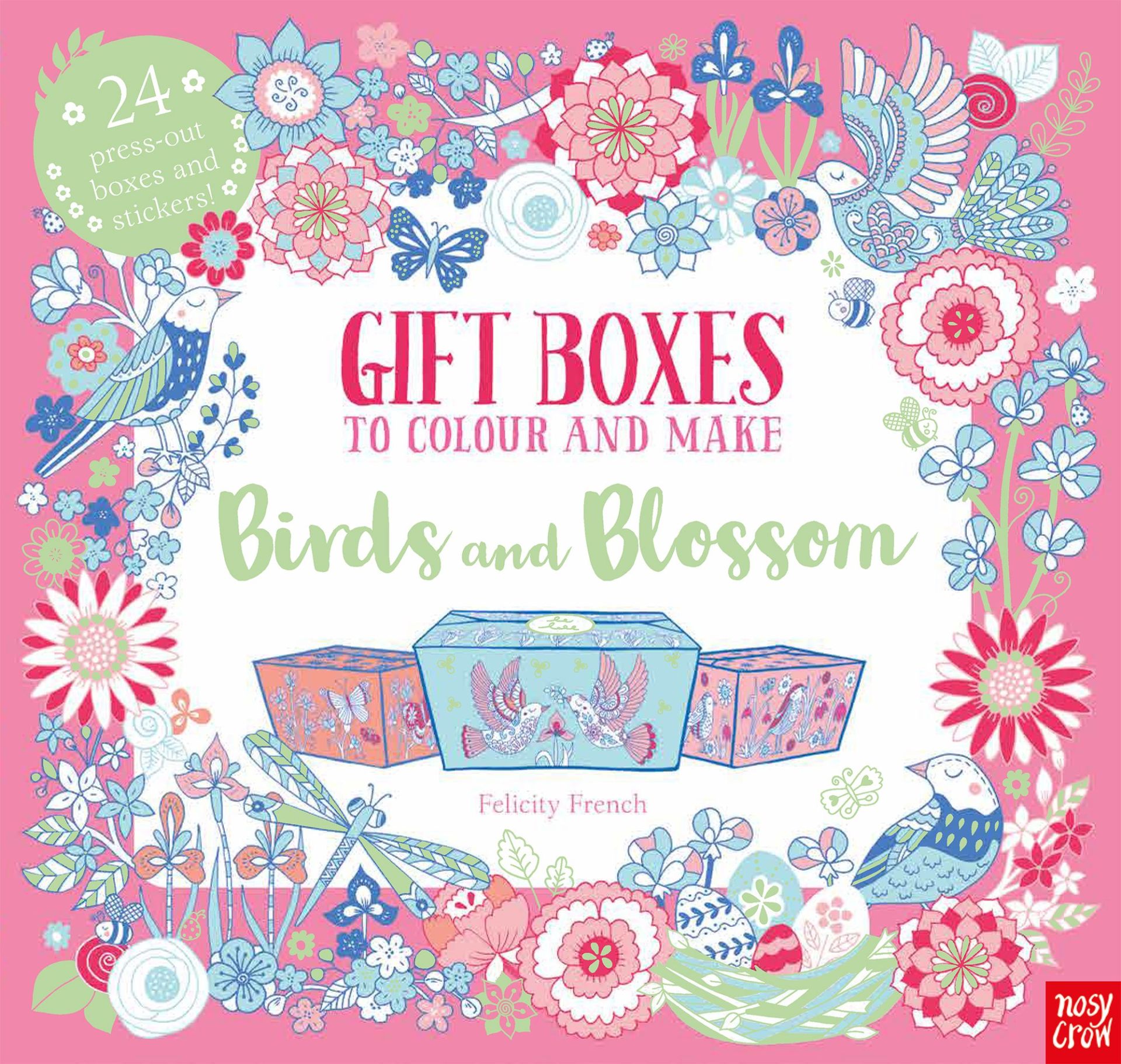 Gift Boxes to Colour and Make: Birds and Blossom