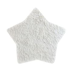 Krem Yıldız Peluş Halı