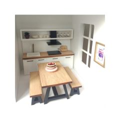 Minyatür Oyun Evi - Gri Çatılı