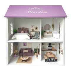 Minyatür Oyun Evi - Mor Çatılı