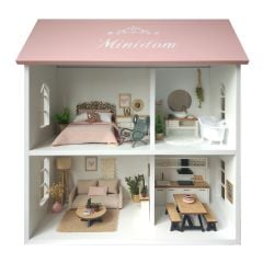 Minyatür Oyun Evi - Pembe Çatılı