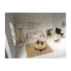Minyatür Oyun Evi - Pembe Çatılı