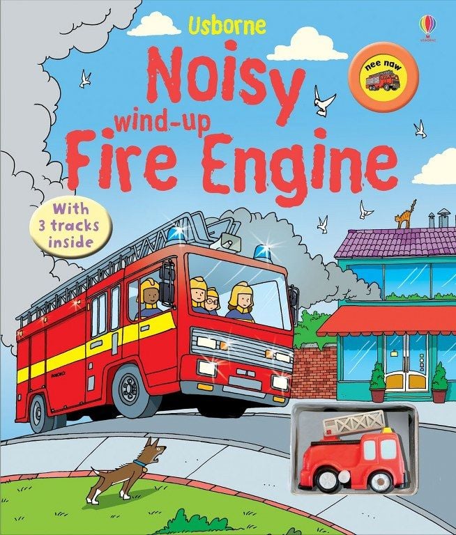 Noisy Wind-up Fire Engine Book