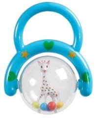 Sophie la Girafe Saplı Çıngırak Kırmızı-Mavi-Yeşil-Mor