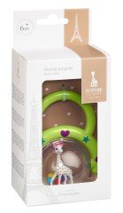 Sophie la Girafe Saplı Çıngırak Kırmızı-Mavi-Yeşil-Mor