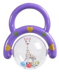 Sophie la Girafe Saplı Çıngırak Kırmızı-Mavi-Yeşil-Mor