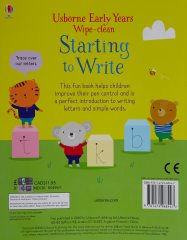 Early Years Wipe-Clean - Starting to Write