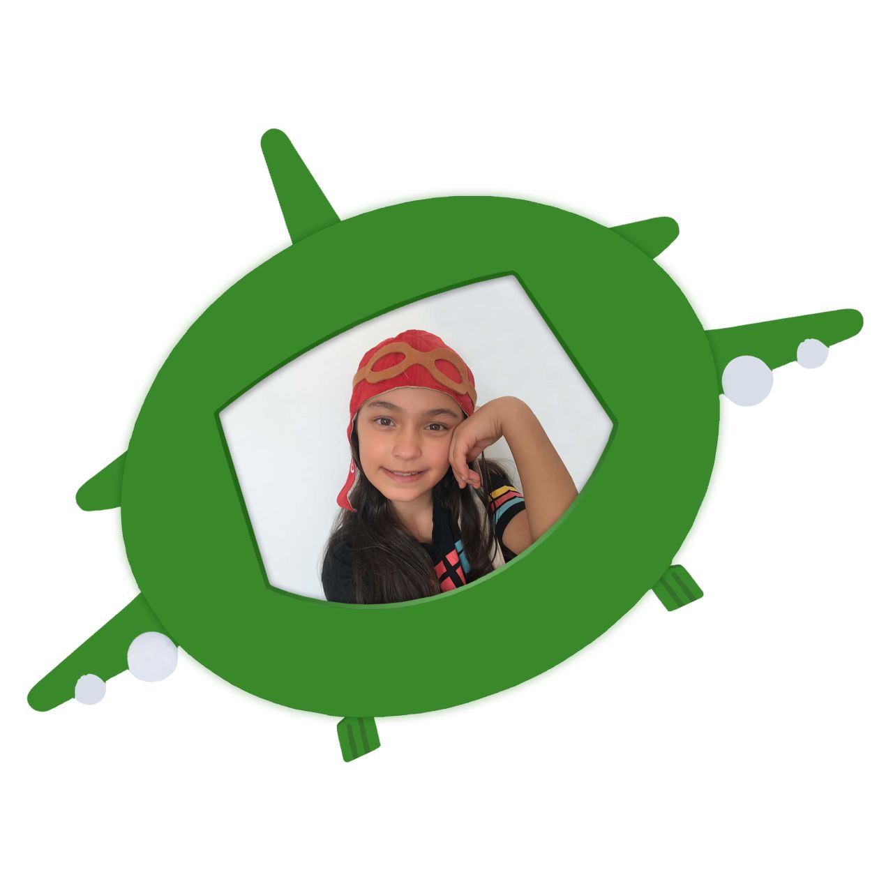 Yeşil Uçak Fotoğraf Çerçevesi